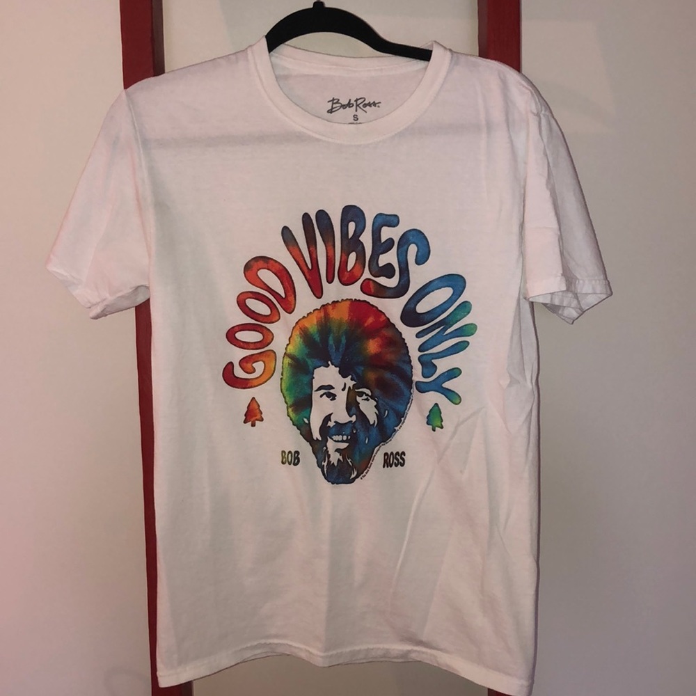 “GOOD VIBES ONLY” Bob Ross T-Shirt